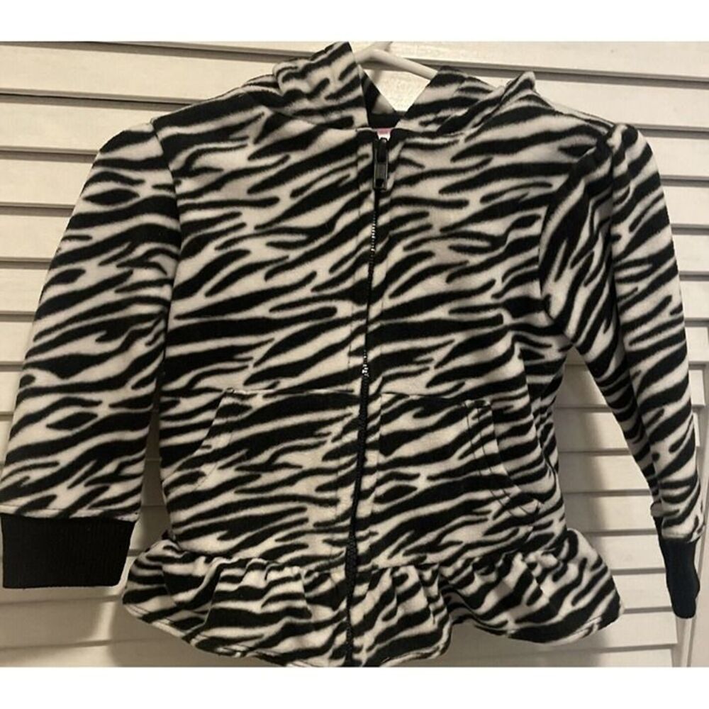 Garanimals Hoodie Cardigan Toddler 12 M  Zebra Style Zip
